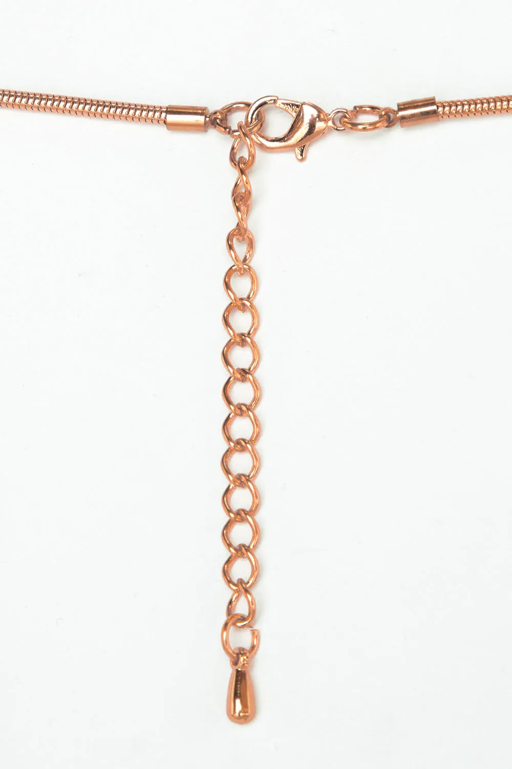 Filigree Heart Necklace - Rose Gold