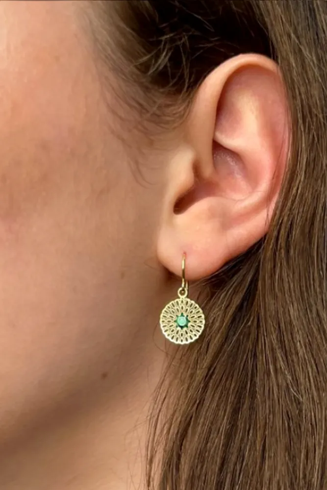 Filigree Opalite Earrings By GA