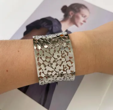 FILIGREE SILVER WATERPROOF BOHO CUFF