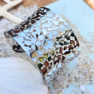 FILIGREE SILVER WATERPROOF BOHO CUFF