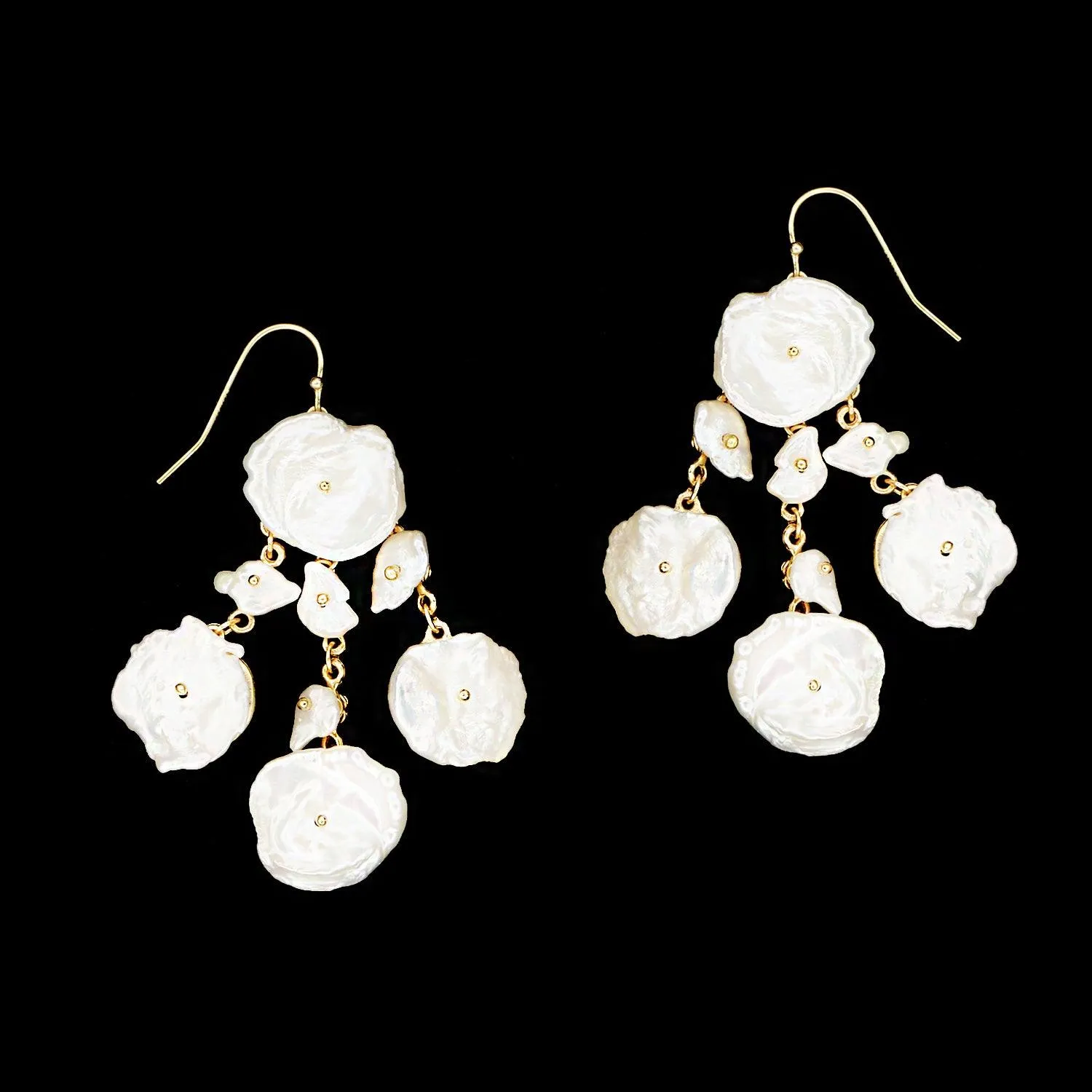 Fine Silver Dollar Earrings - Chandelier