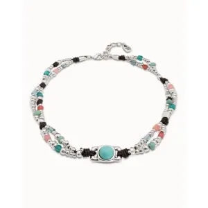 Flashy Turquoise Stone Natural Stone Necklace