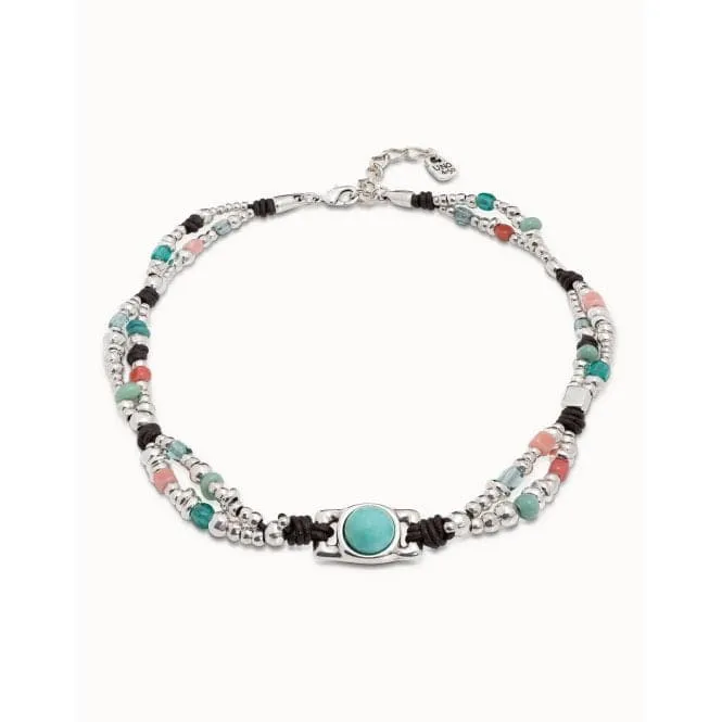Flashy Turquoise Stone Natural Stone Necklace