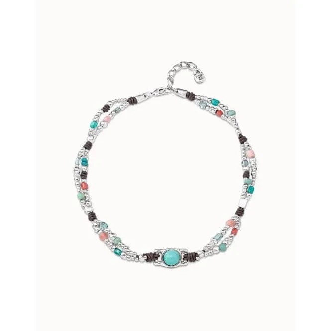 Flashy Turquoise Stone Natural Stone Necklace