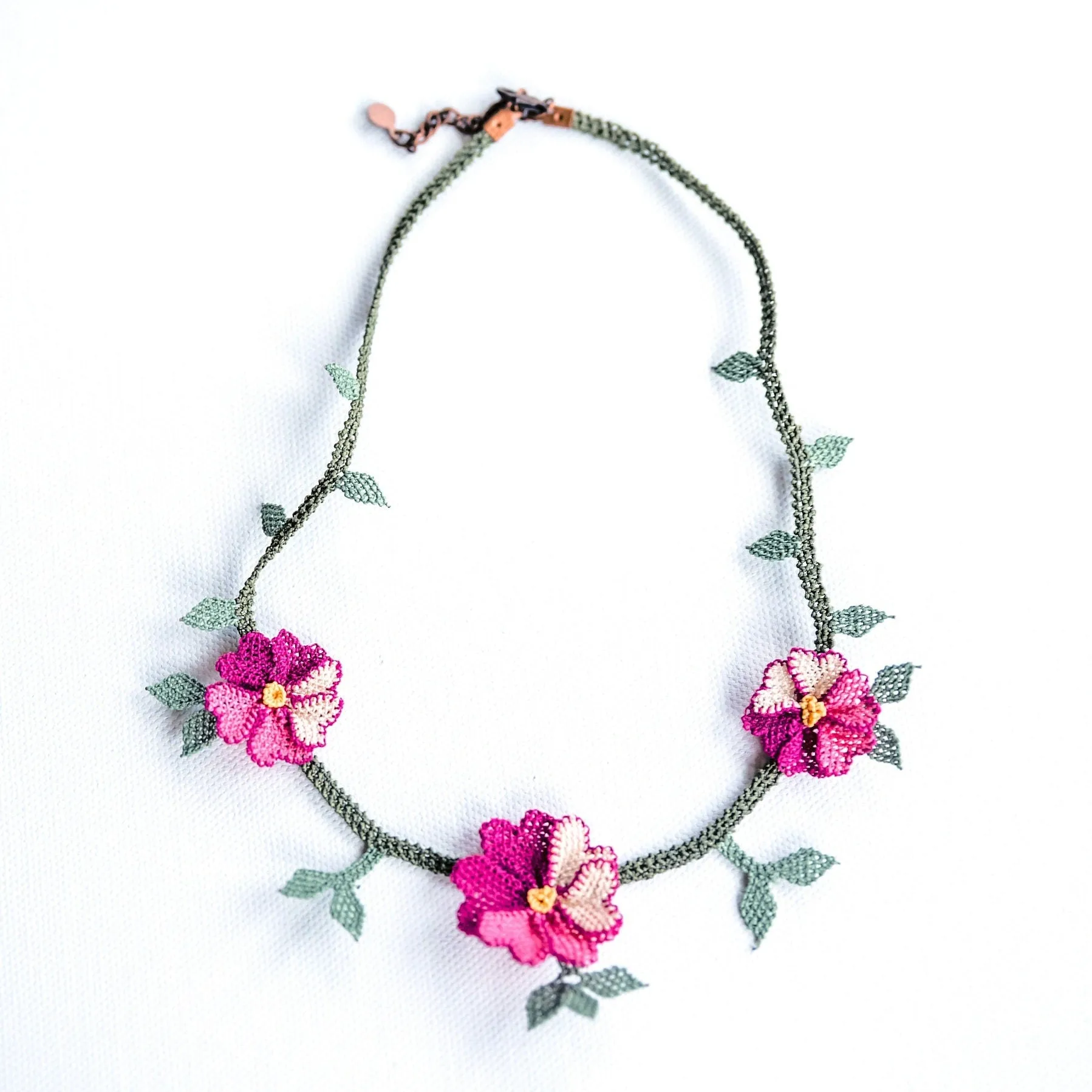 Floral Crochet Necklace