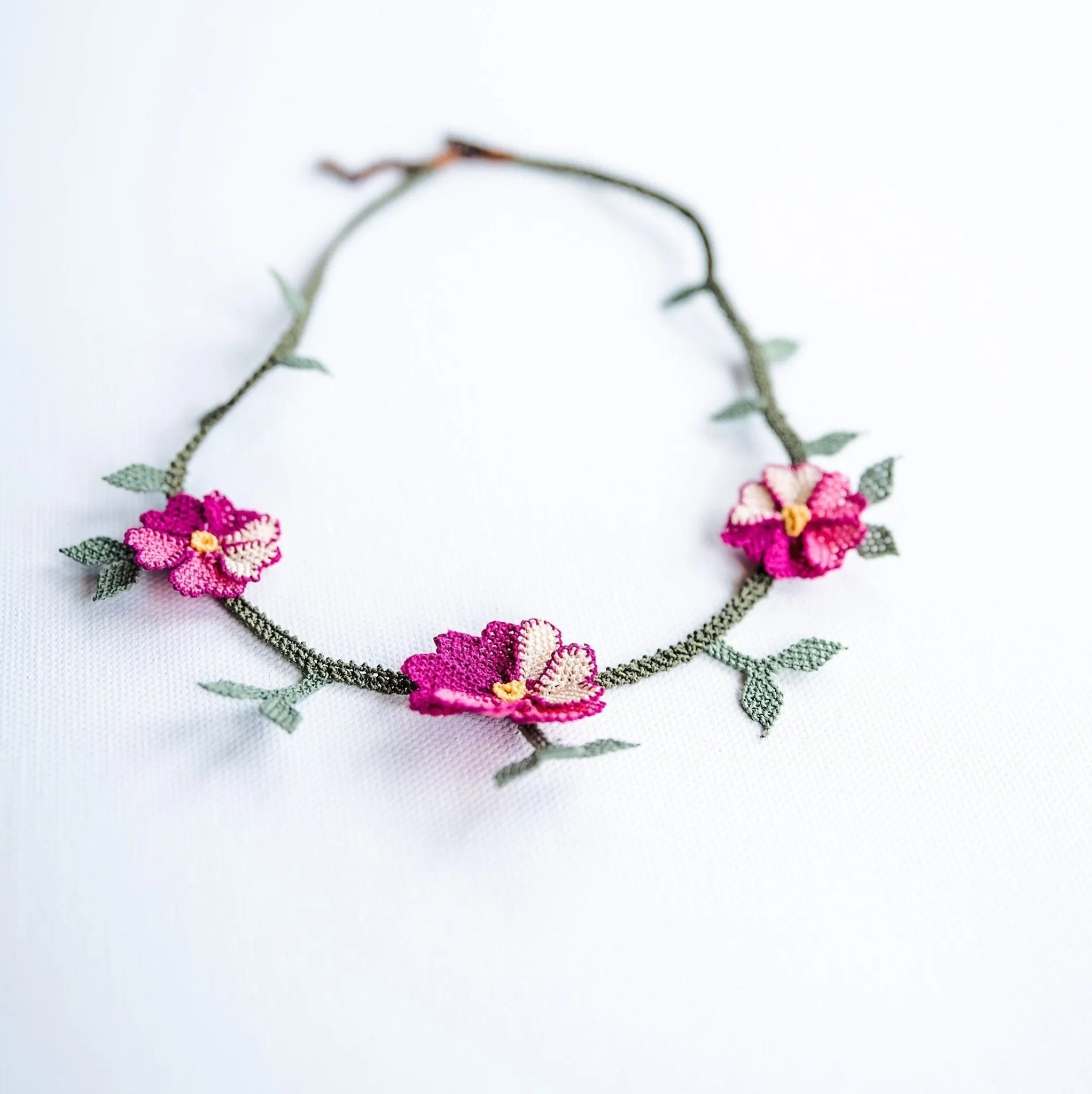 Floral Crochet Necklace