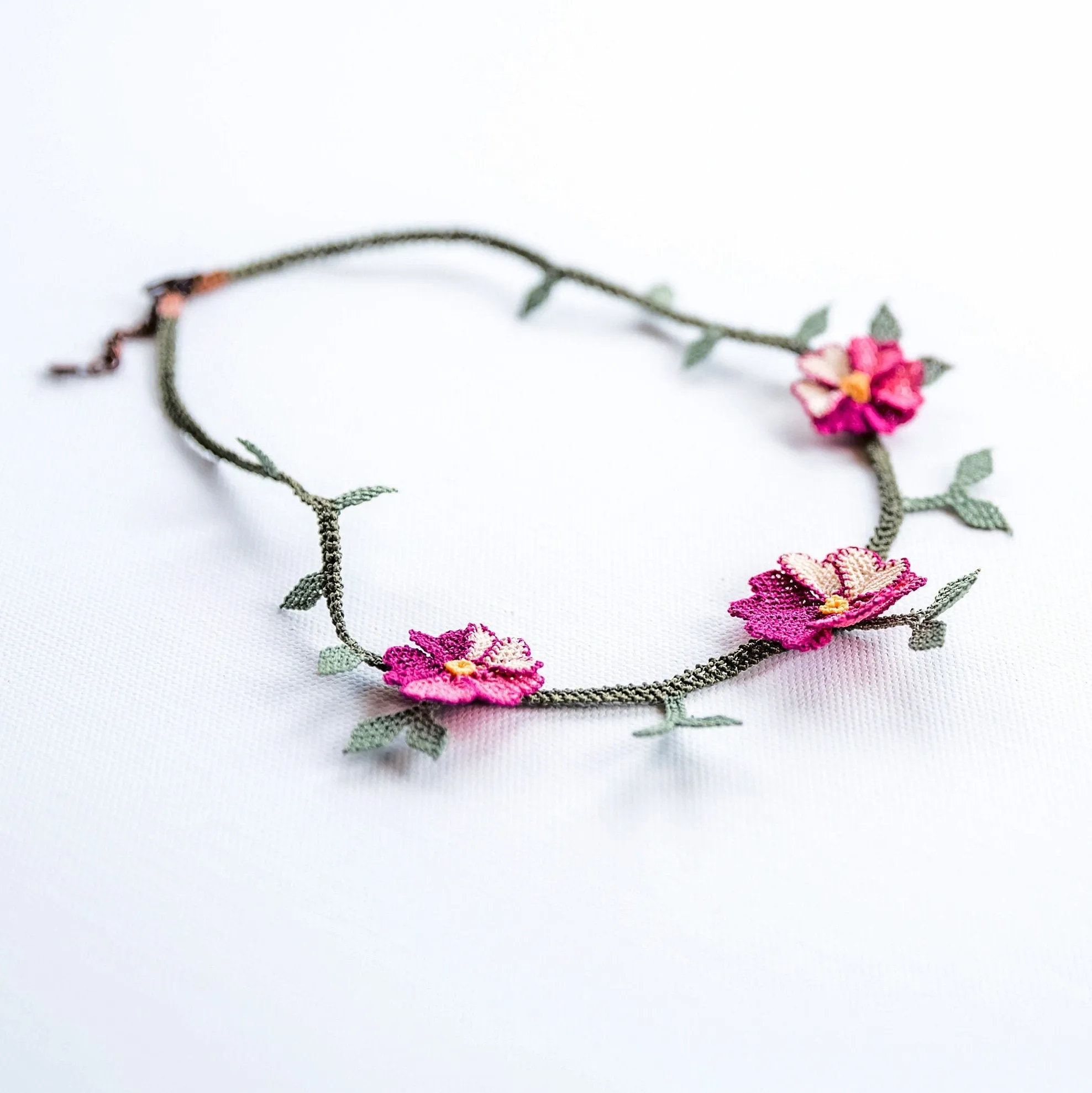 Floral Crochet Necklace
