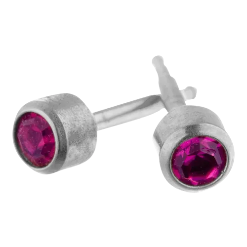 Glamuzina February Birthstone Earrings 316L Surgical Stainless Steel