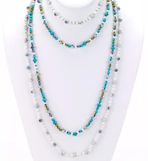 Glass Beaded Long Necklace
