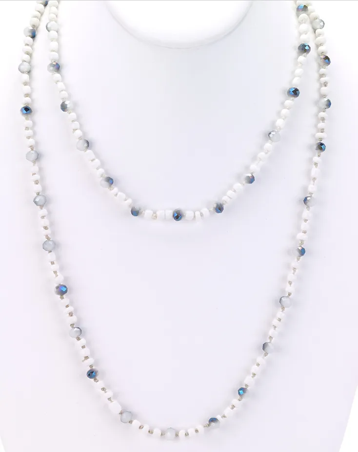 Glass Beaded Long Necklace
