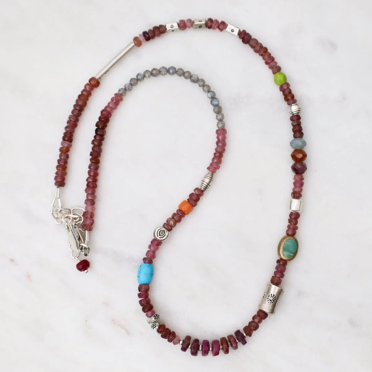 Great Barrier Reef Necklace in Pink Tourmaline