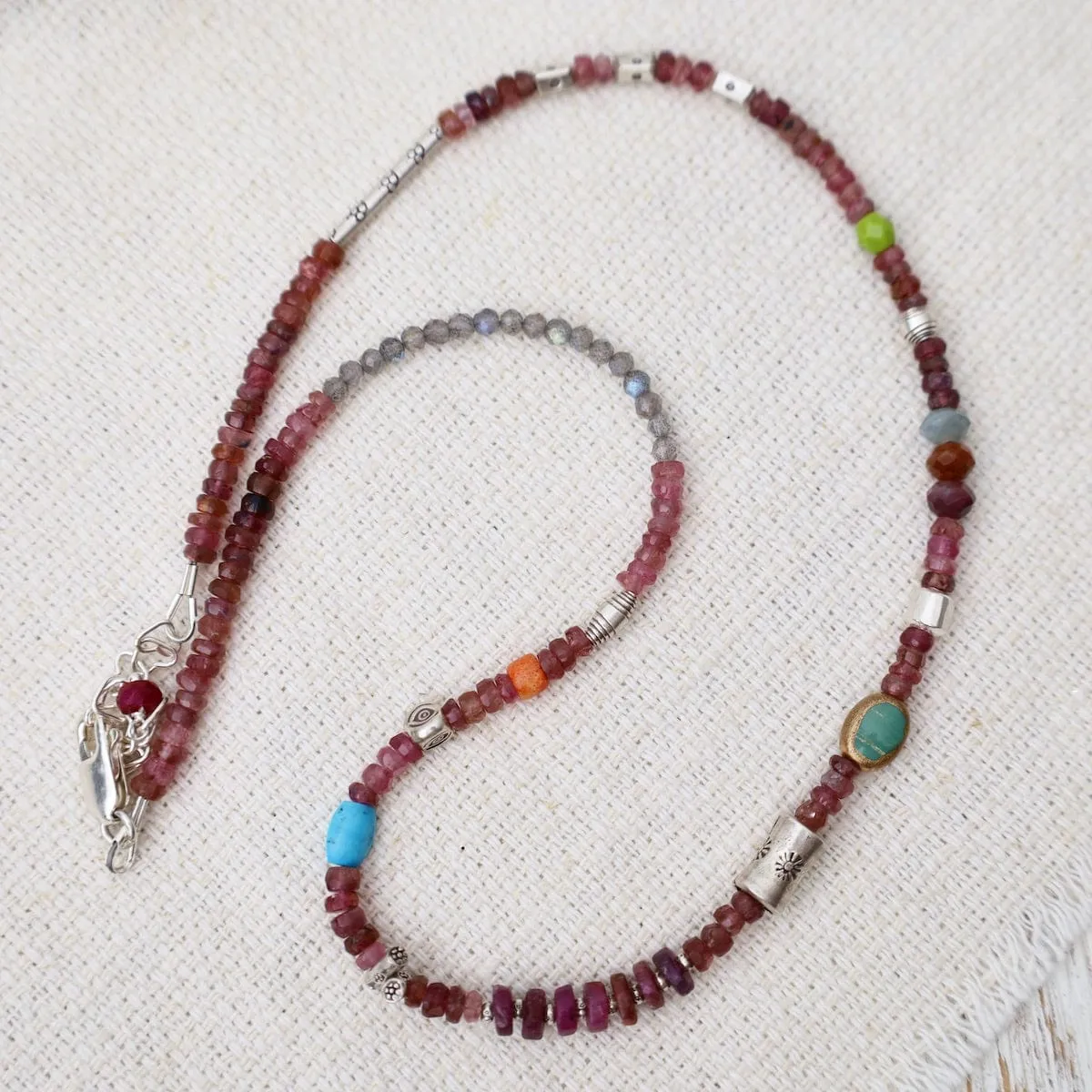 Great Barrier Reef Necklace in Pink Tourmaline