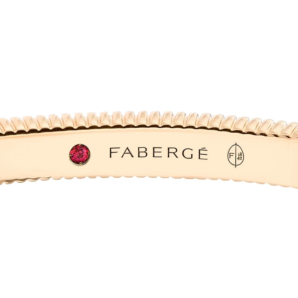 Hinged Fluted Bracelet