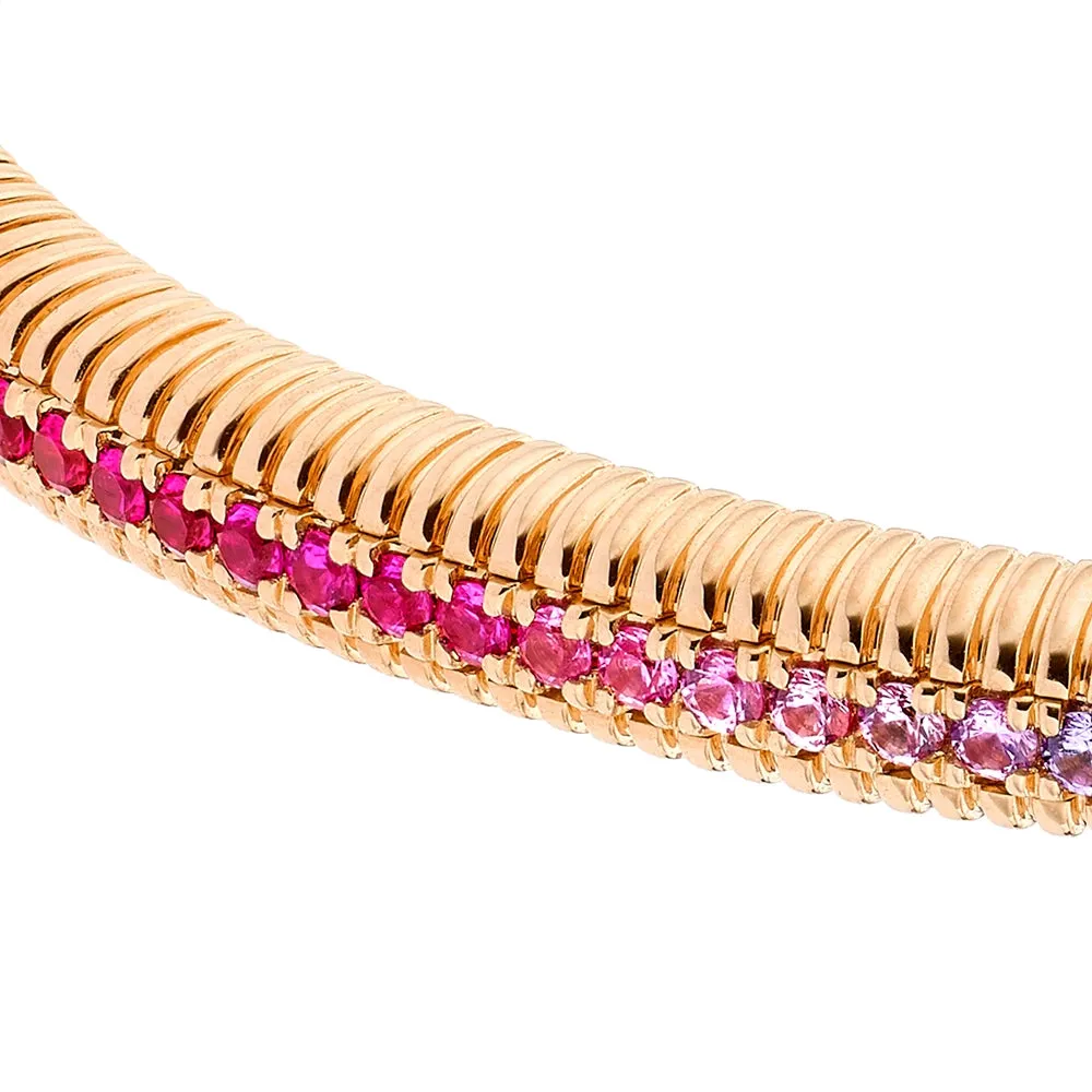Hinged Fluted Bracelet