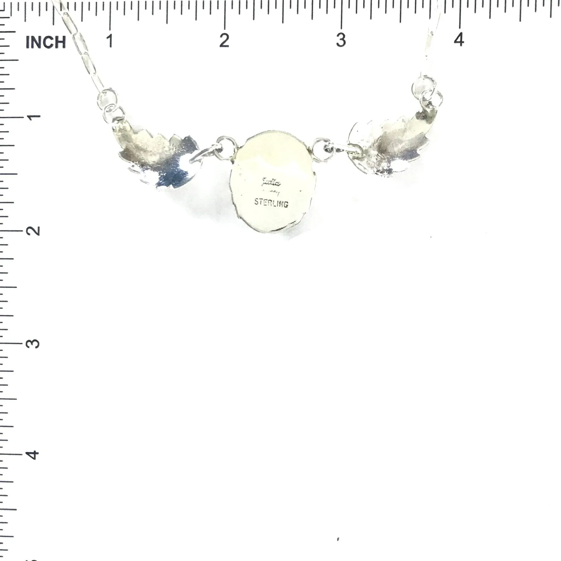 Julia Etsitty  Turquoise Leaf Necklace
