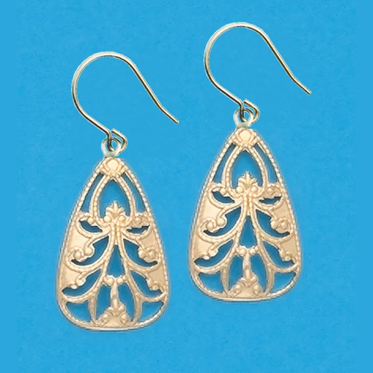 Large Filigree French Hook