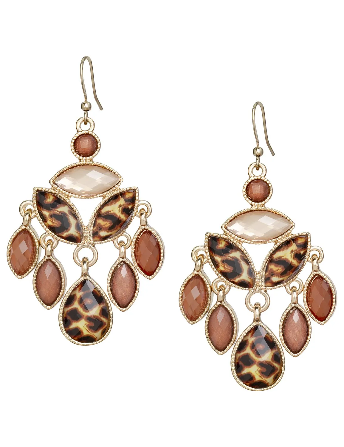 Leopard Chandelier Earrings