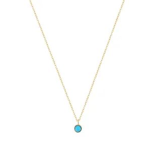 MARIA | Turquoise Solitaire Necklace