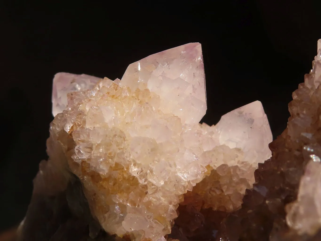 Natural Pale Spirit Amethyst Quartz Clusters x 2 From Boekenhouthoek, South Africa