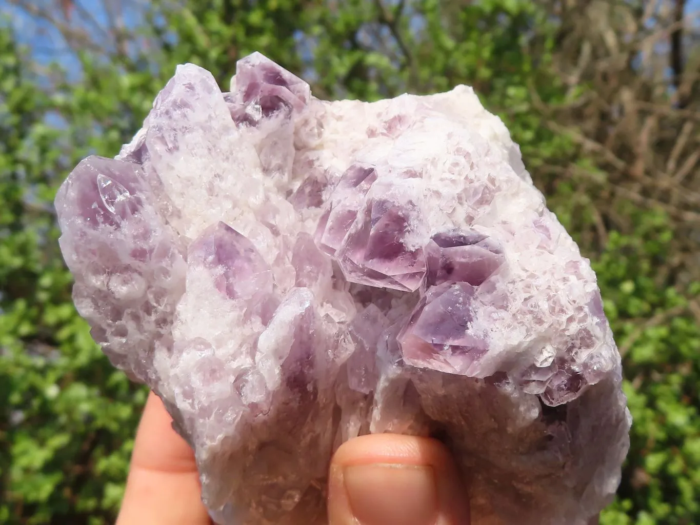Natural Sugar Amethyst Clusters  x 4 From Solwezi, Zambia