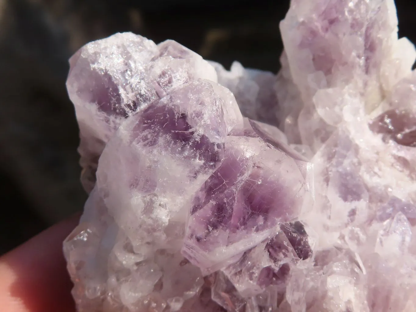 Natural Sugar Amethyst Clusters  x 4 From Solwezi, Zambia