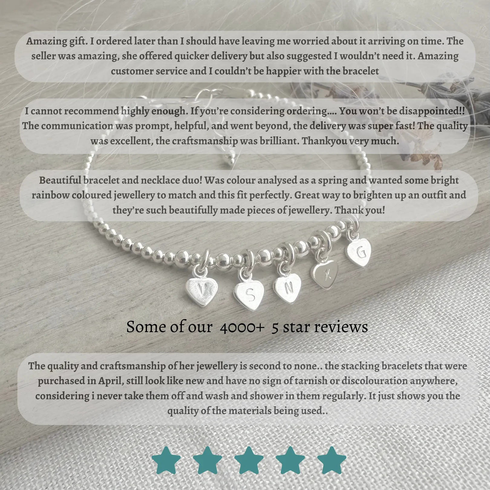 Personalised July Birthstone Ruby Bracelet Set, Dainty Sterling Silver Stacking Bracelets for Women