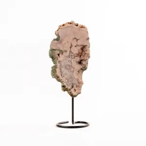 Pink Amethyst Slab and Stand
