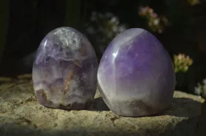 Polished Amethyst Standing Free Forms x 4 From Madagascar