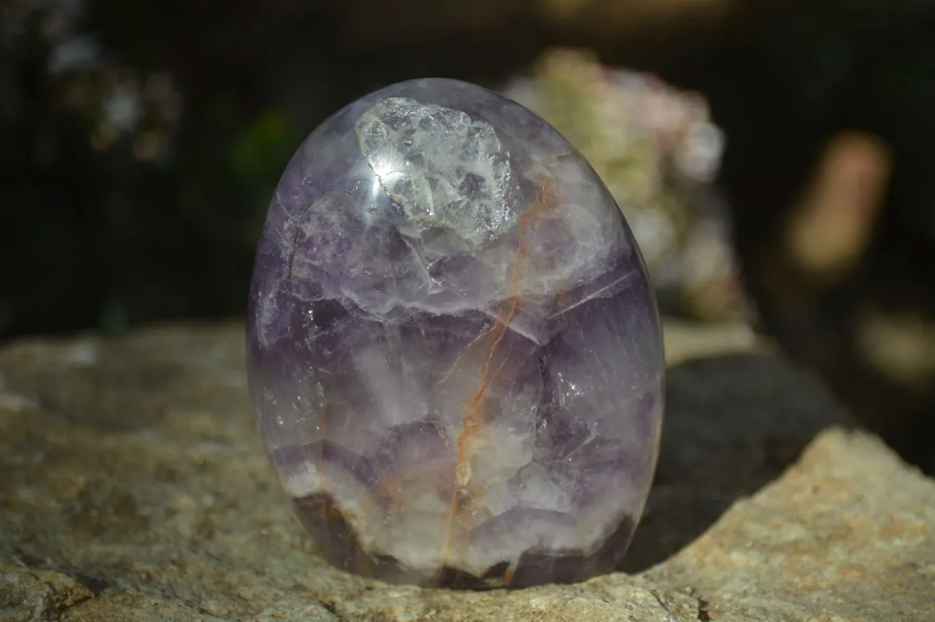 Polished Amethyst Standing Free Forms x 4 From Madagascar