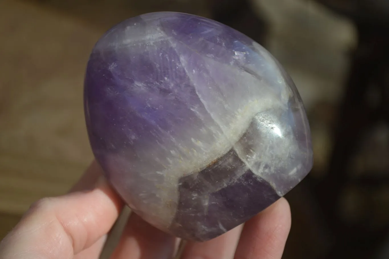 Polished Amethyst Standing Free Forms x 4 From Madagascar