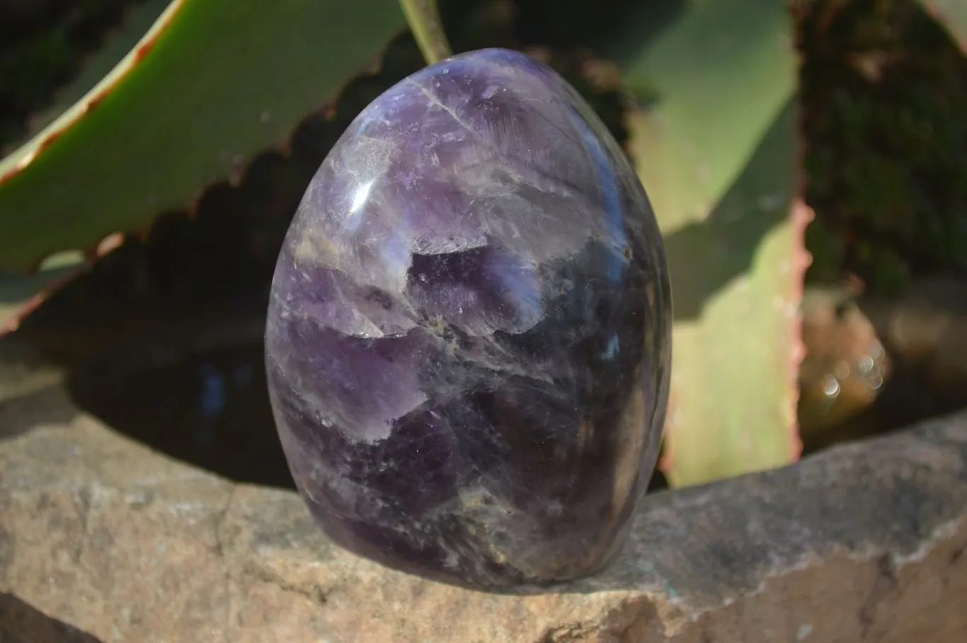 Polished Amethyst Standing Free Forms x 4 From Madagascar