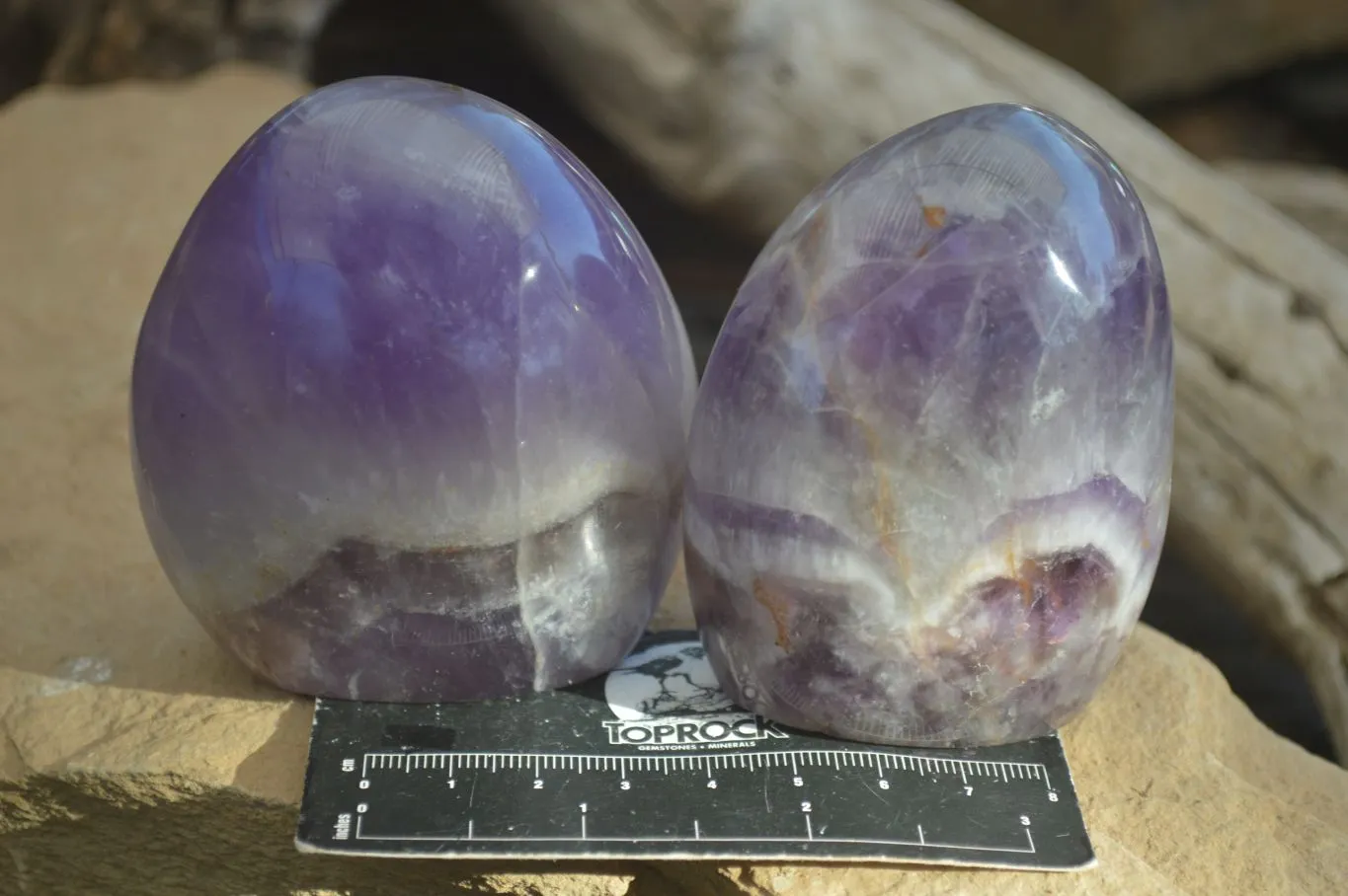 Polished Amethyst Standing Free Forms x 4 From Madagascar