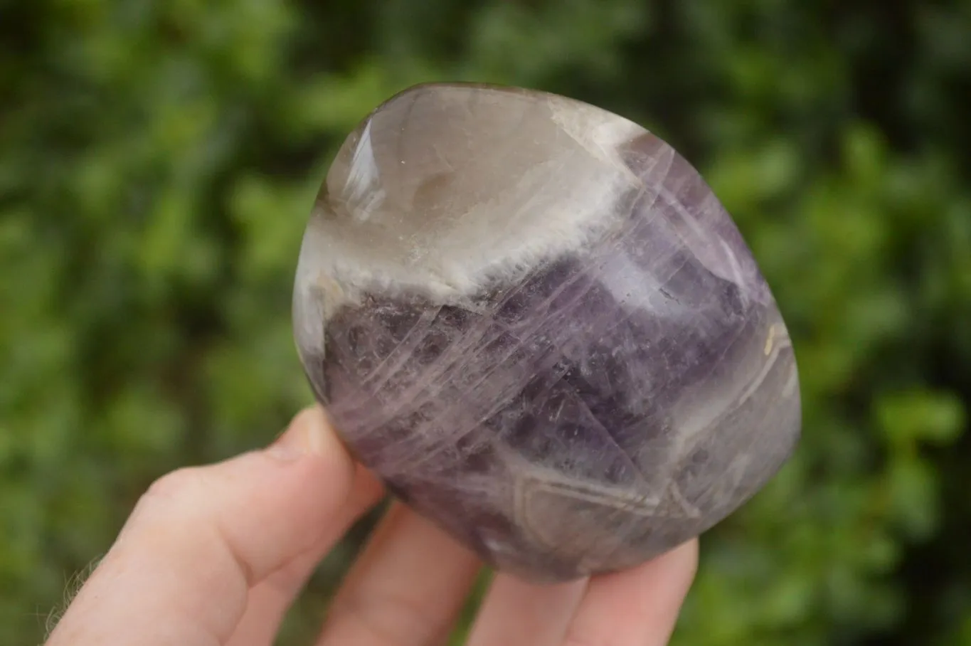 Polished Smokey Dream Amethyst Standing Free Forms x 6 From Madagascar