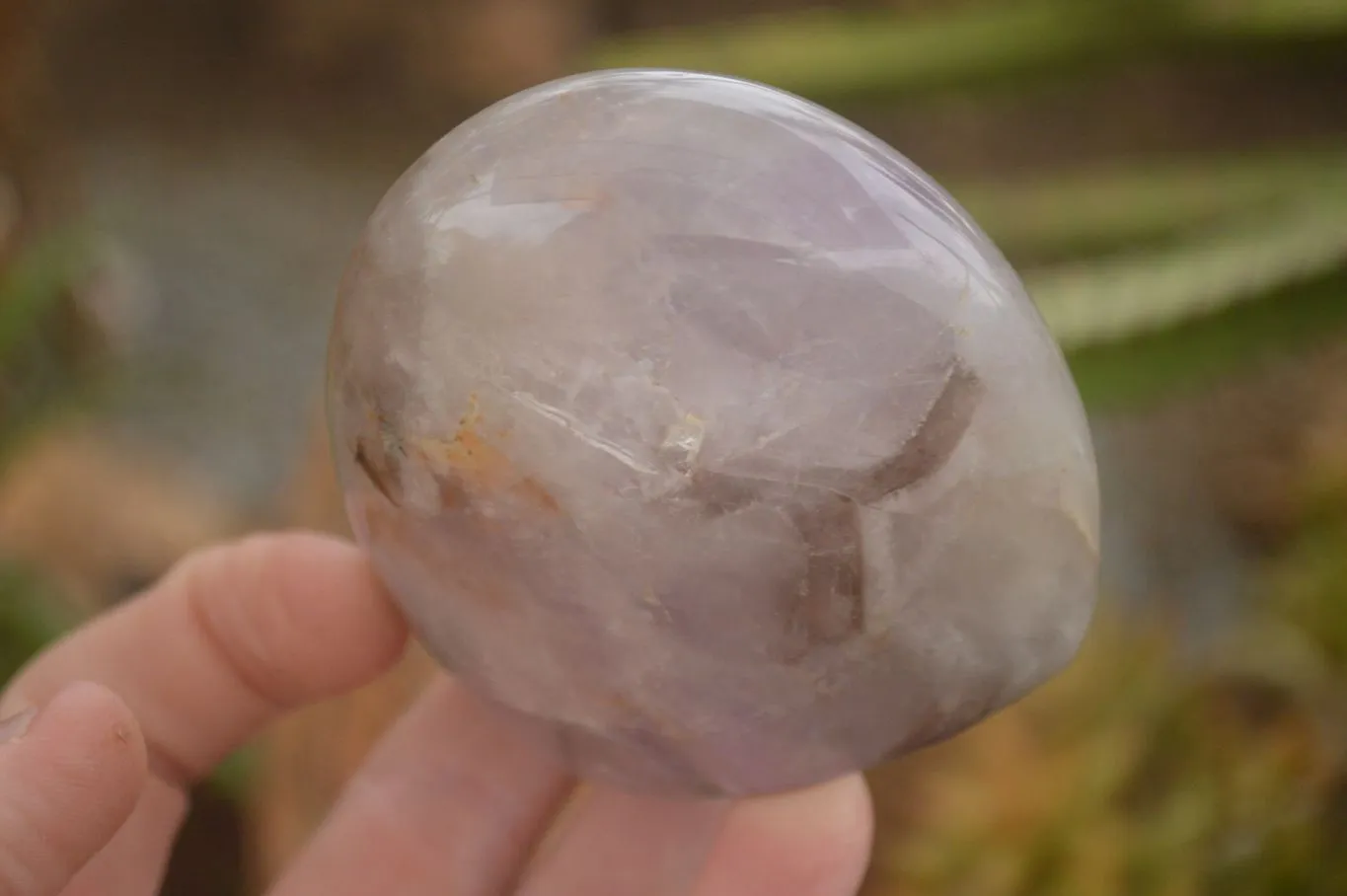 Polished Smokey Dream Amethyst Standing Free Forms x 6 From Madagascar