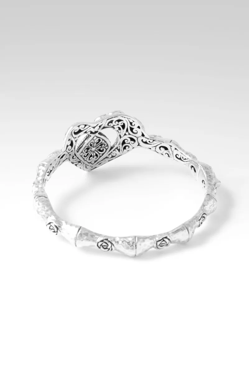 Precious Rose Bangle™ in Red Lab Created Ruby