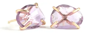 Prong Set Amethyst Studs