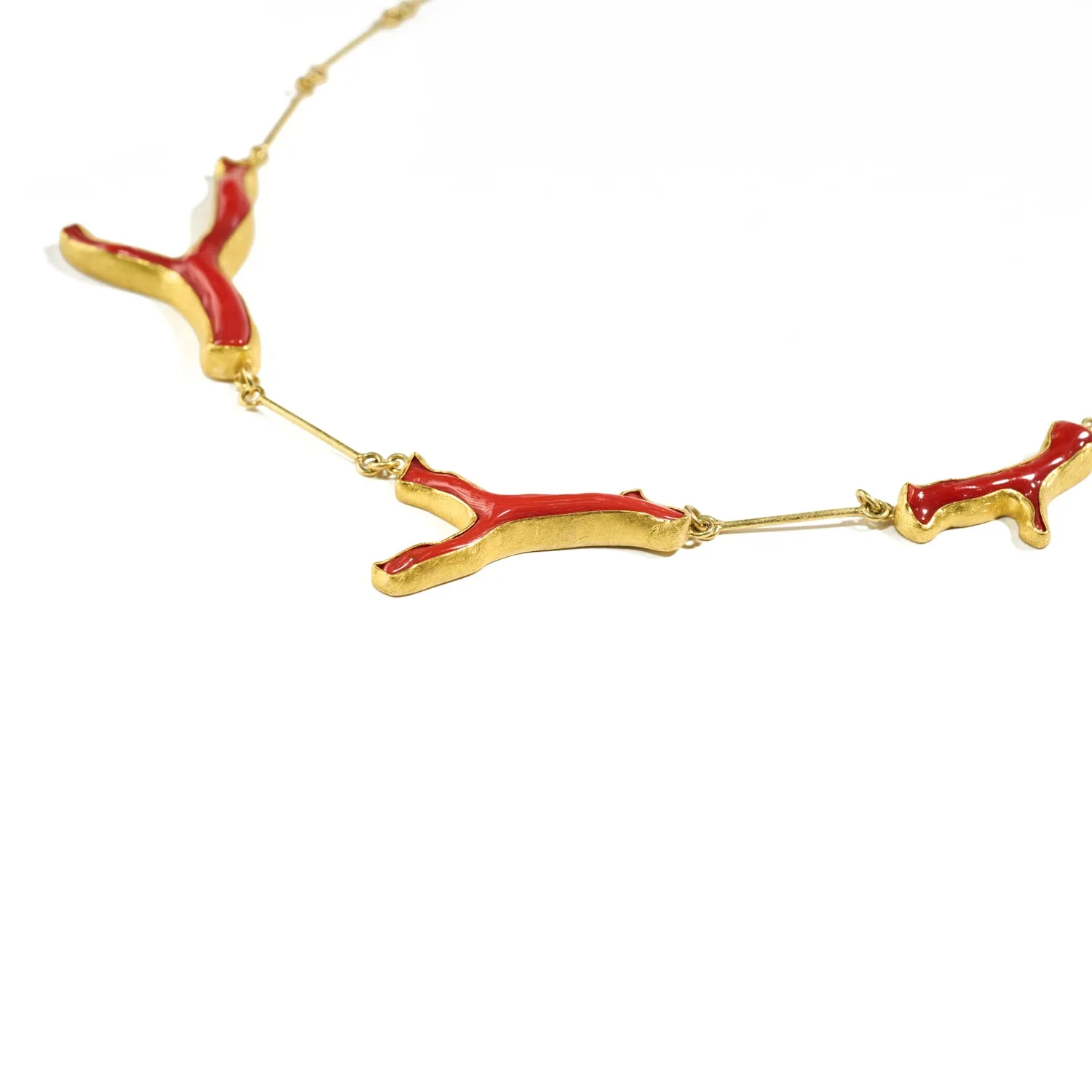 Red Mediterranean Coral Necklace