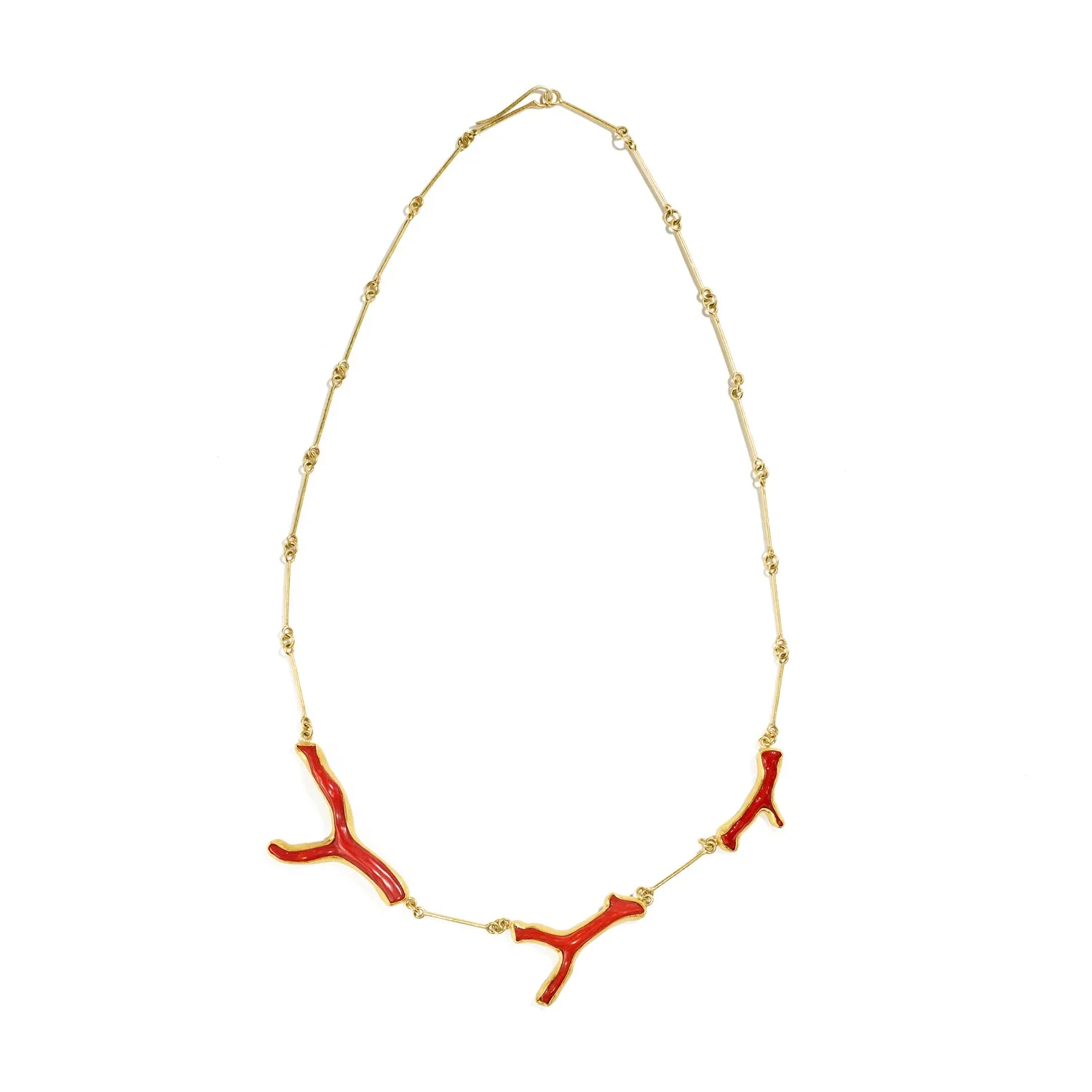 Red Mediterranean Coral Necklace
