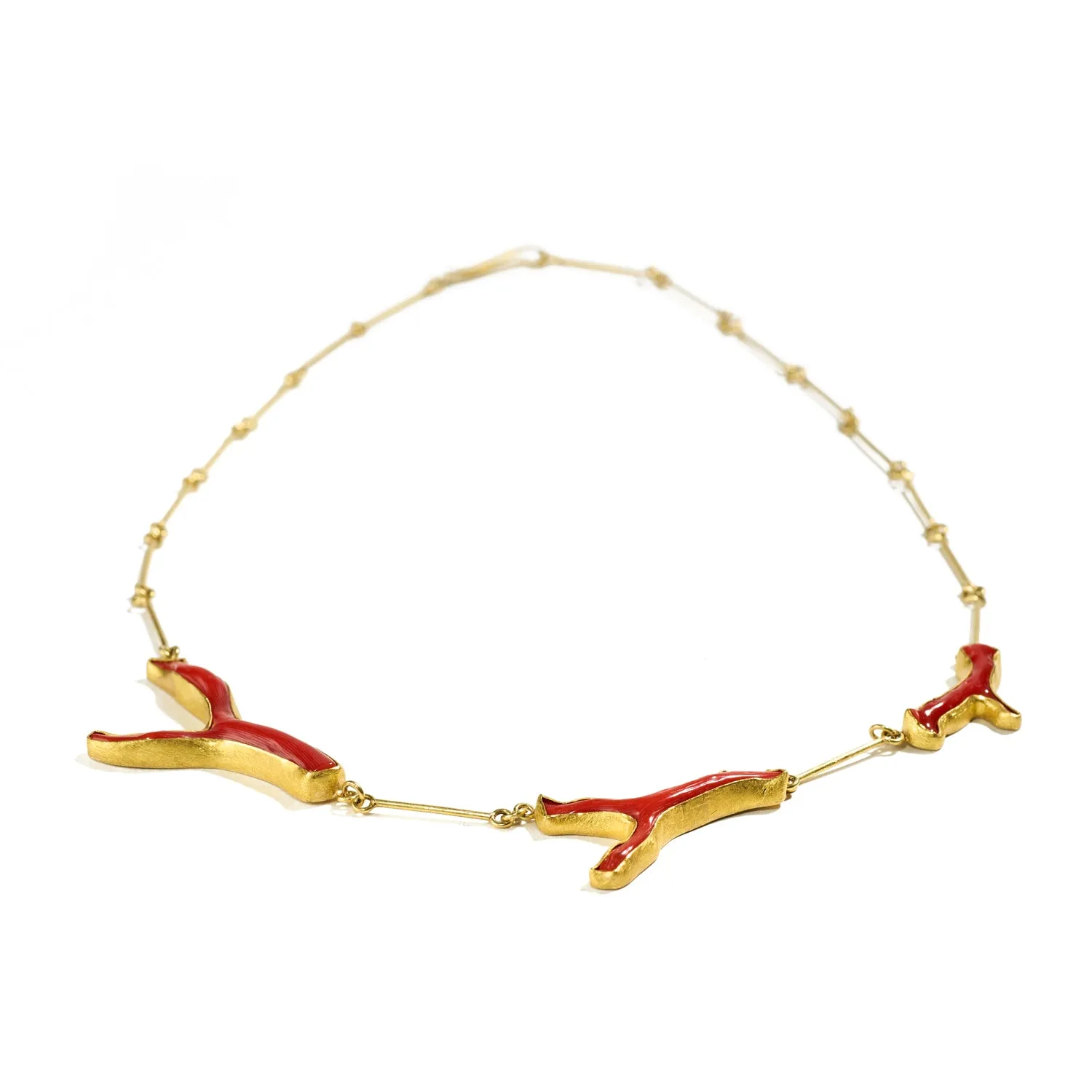 Red Mediterranean Coral Necklace