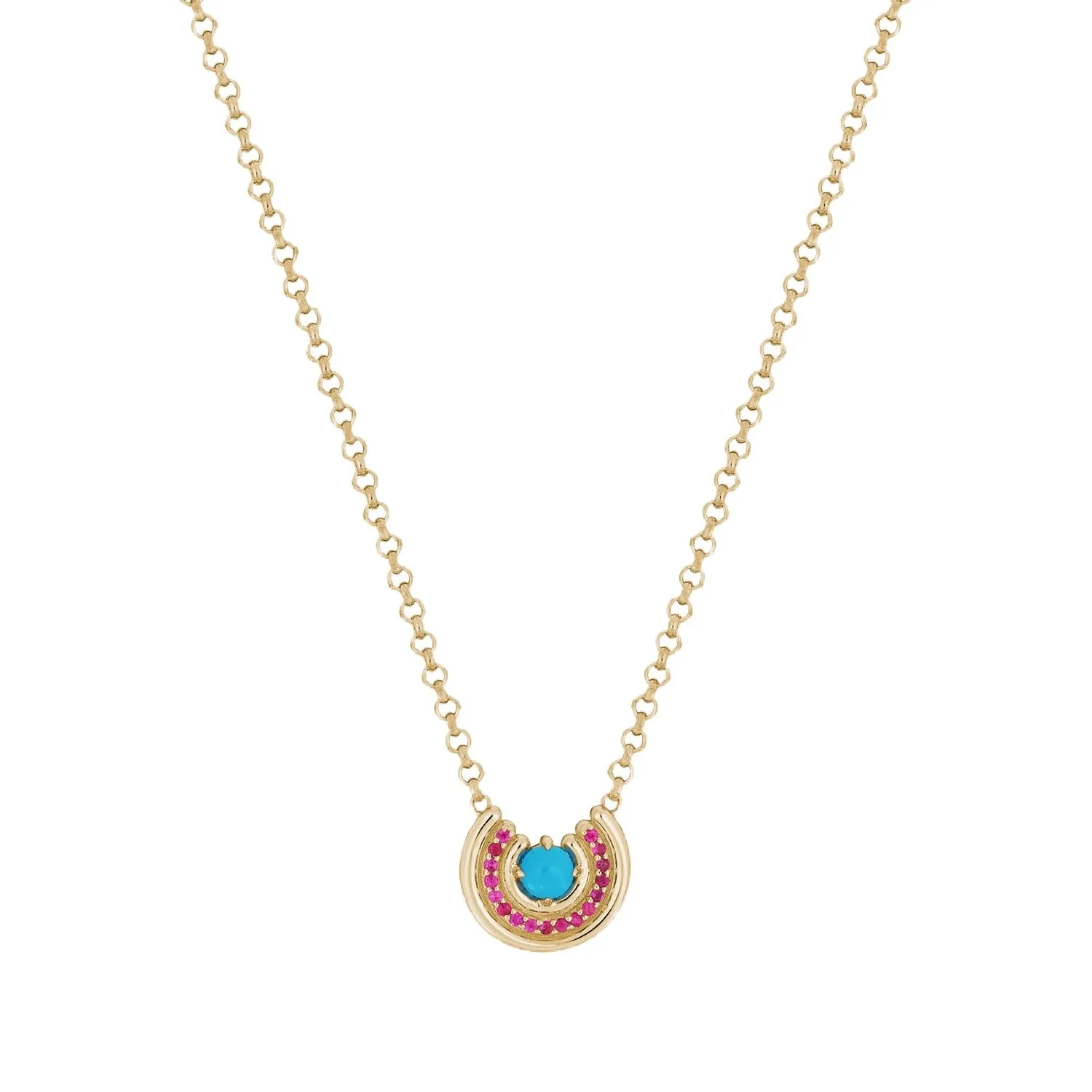 Revival Row Necklace -Turquoise