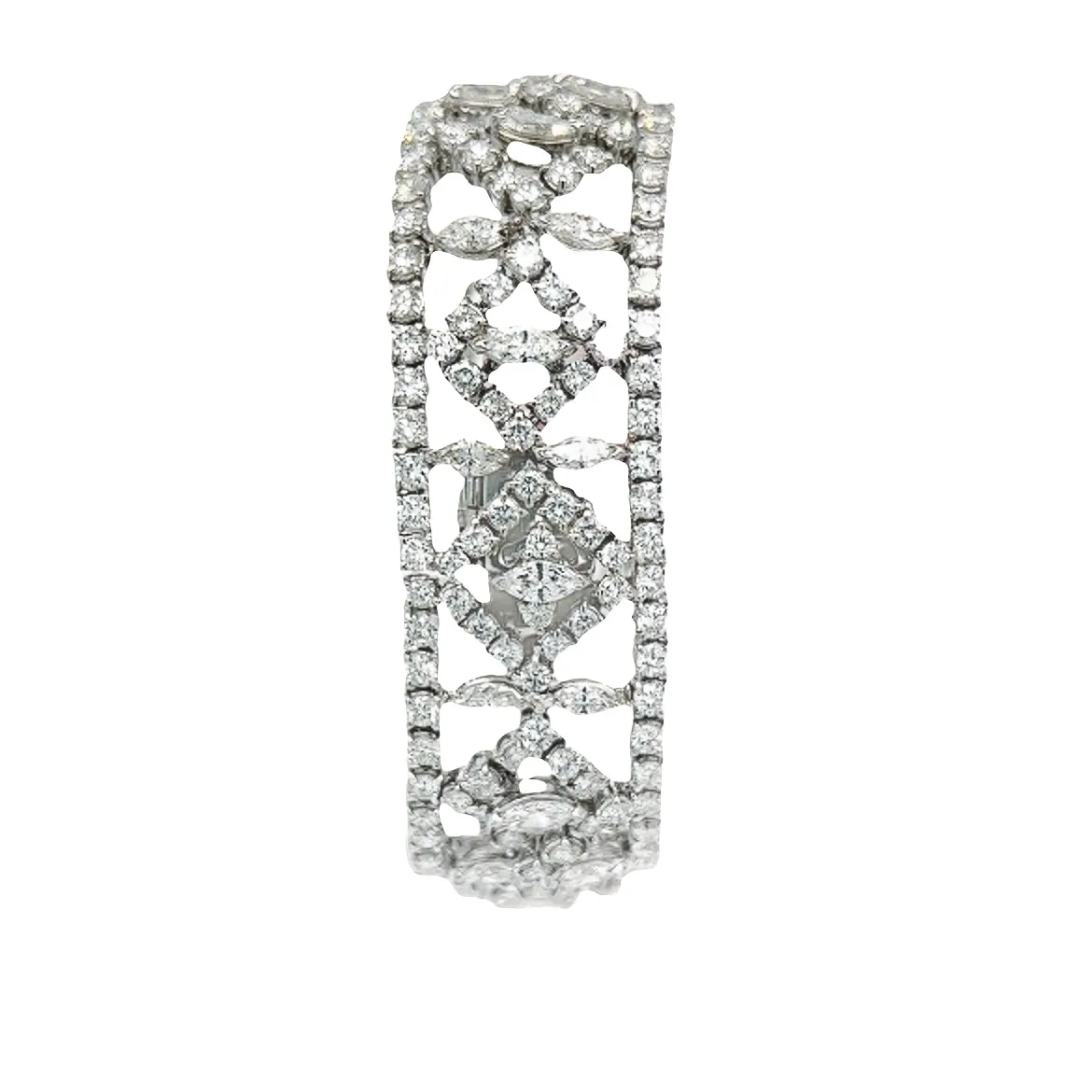 Rubellite and Diamond Bracelet
