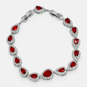 Ruby Lustre Dew Bracelet