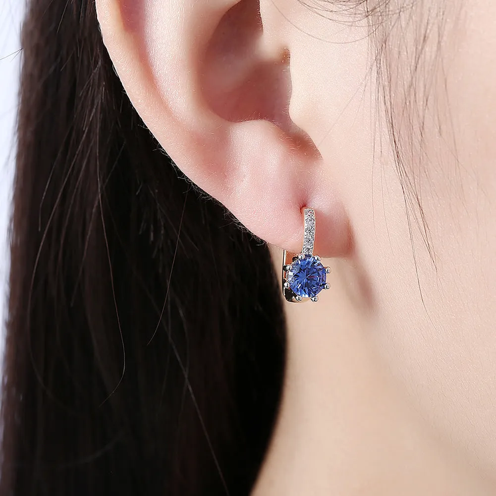 SKMEI LKN048 Rhinestone Diamond Earrings Hoops for Ladies