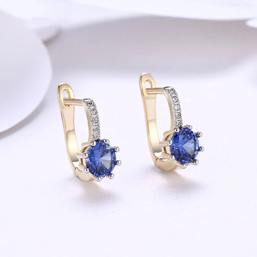 SKMEI LKN048 Rhinestone Diamond Earrings Hoops for Ladies