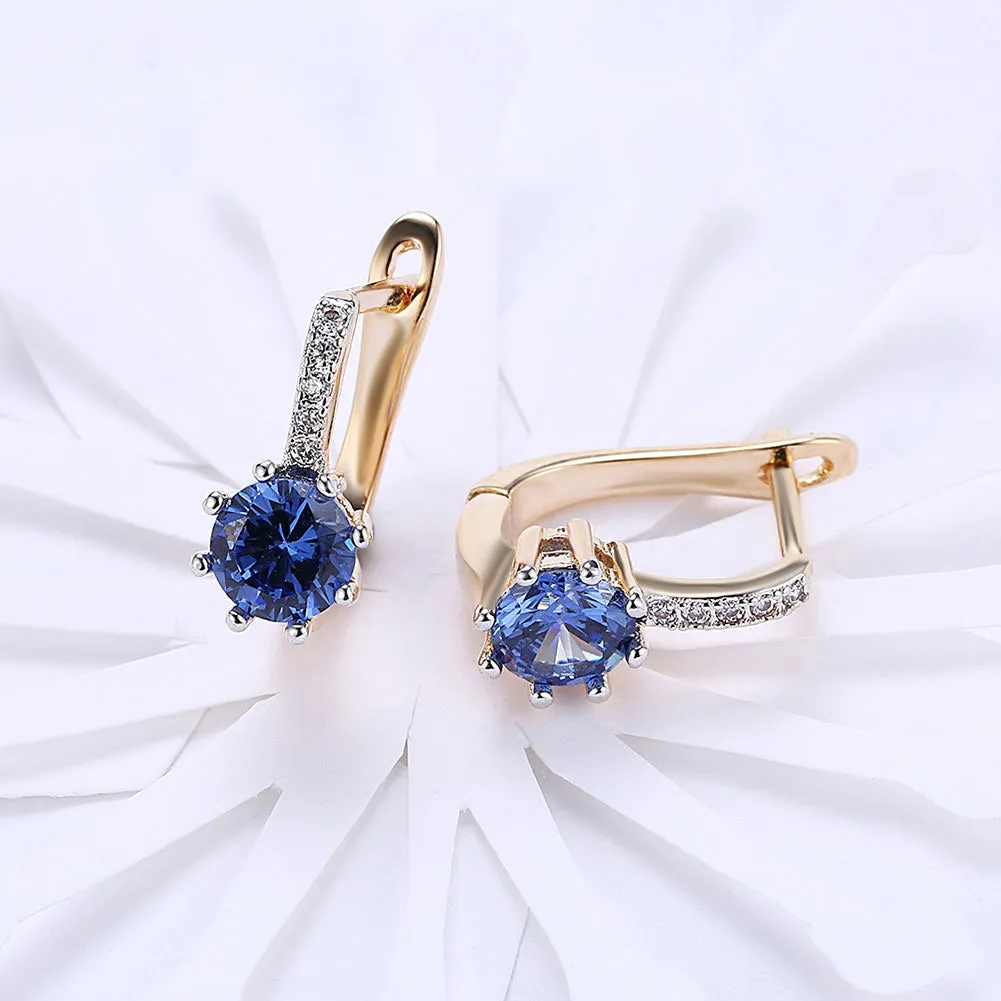 SKMEI LKN048 Rhinestone Diamond Earrings Hoops for Ladies