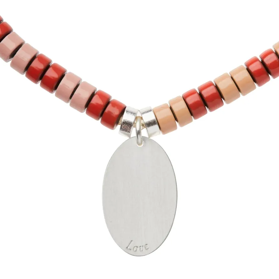 Stone Intention Charm Bracelet - Rose Quartz/Silver