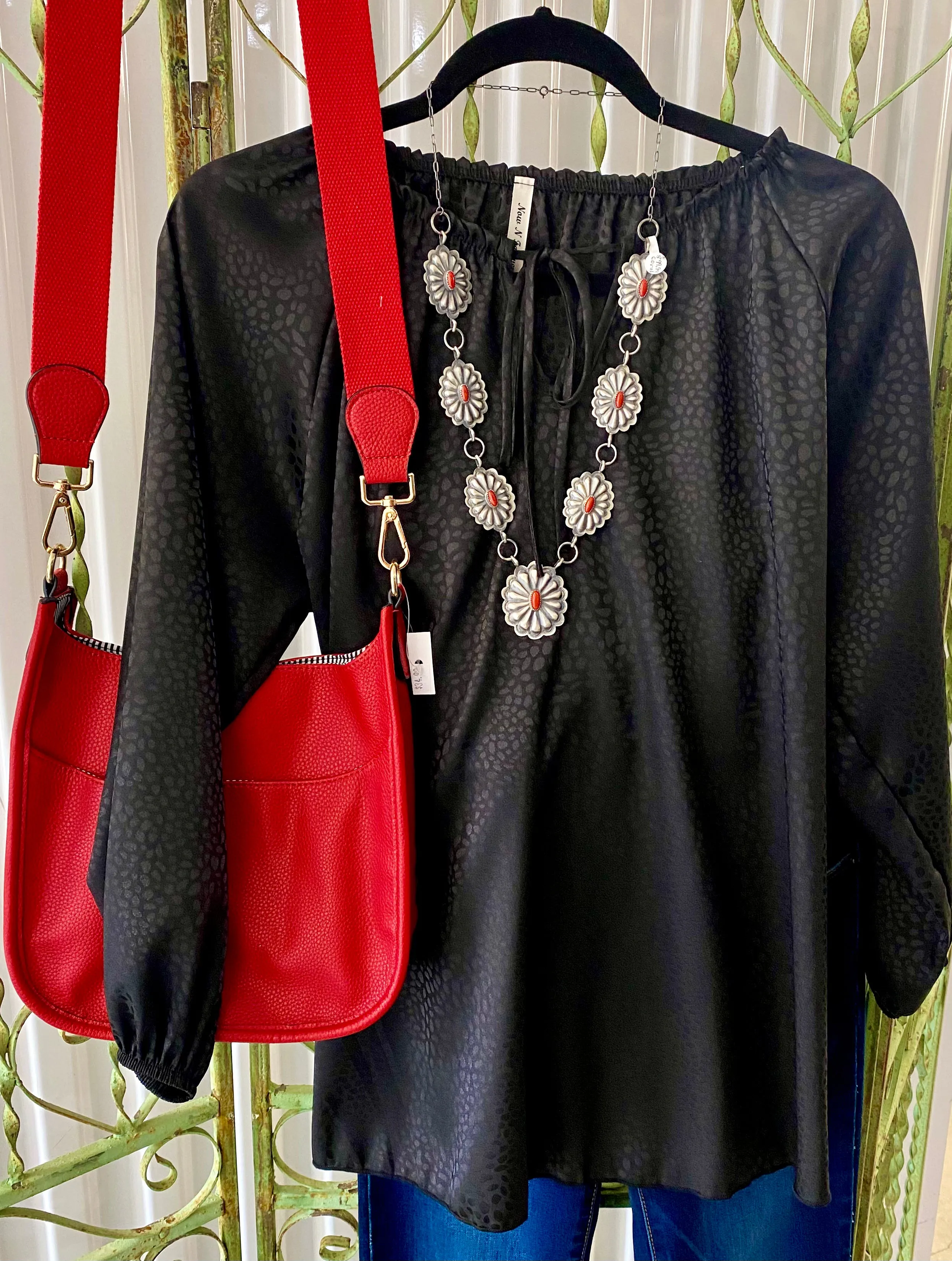 The Concho Cowgal 30” Inch Statement Necklace By DM Begay