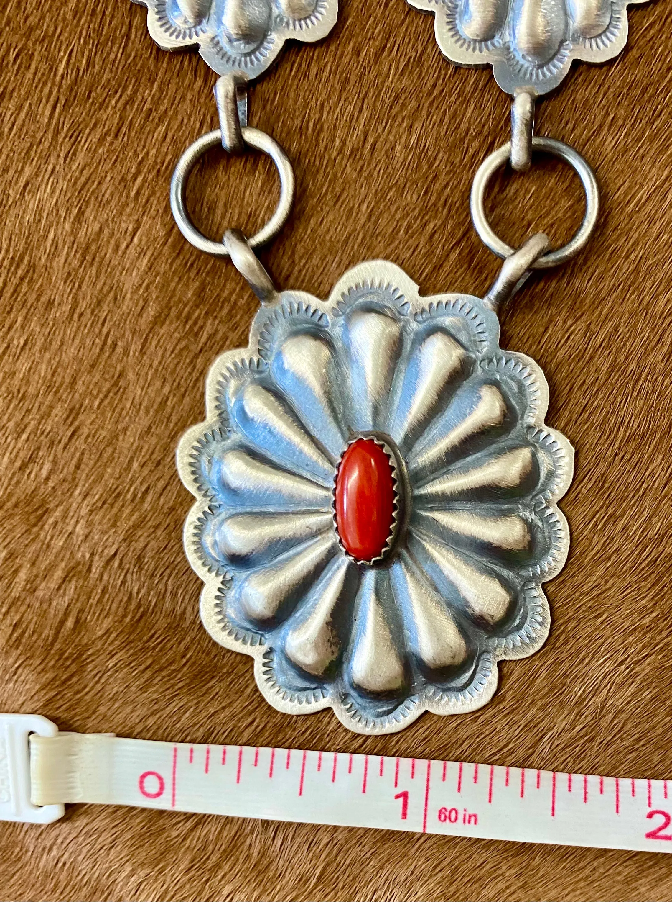 The Concho Cowgal 30” Inch Statement Necklace By DM Begay