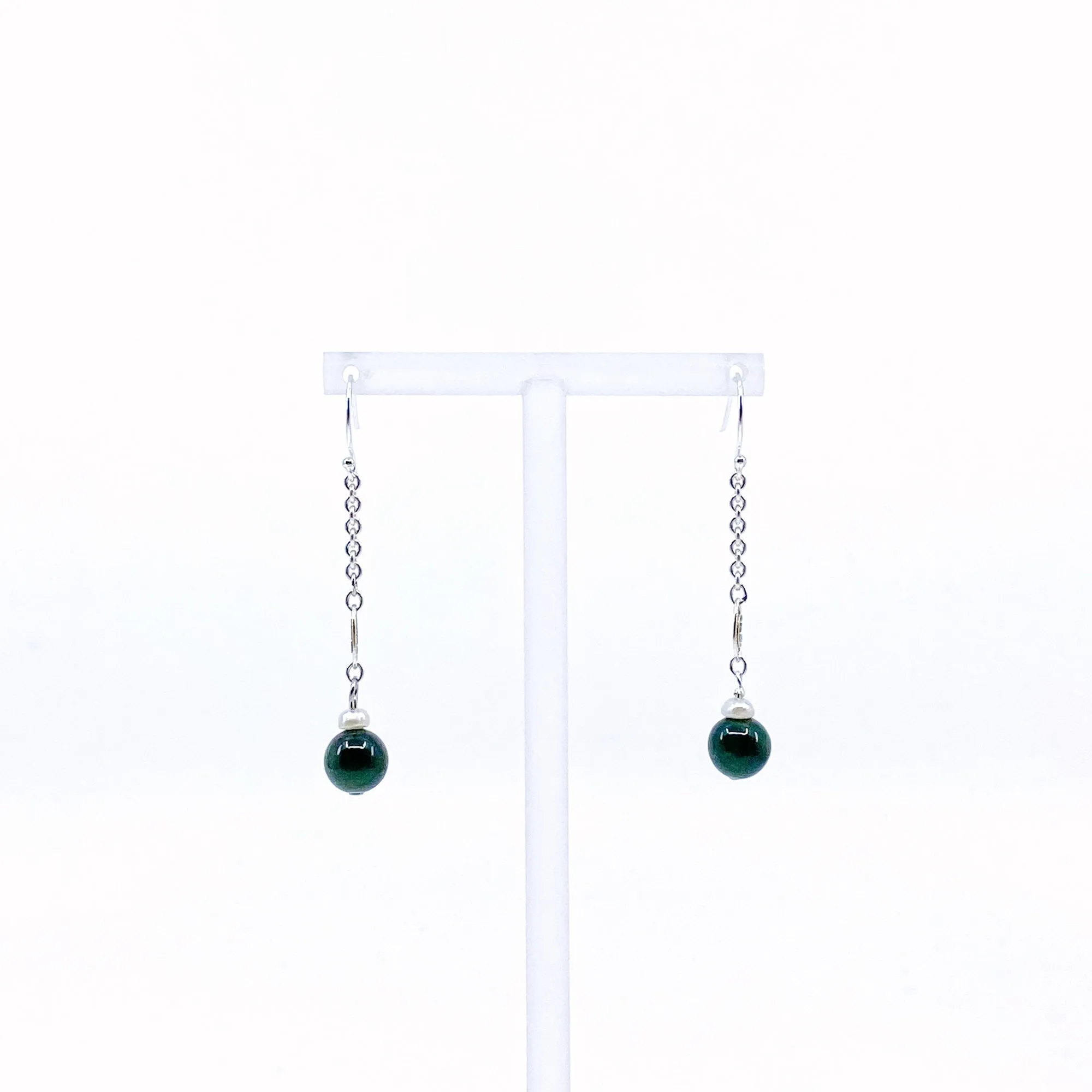 The Nine Filigree Green Phantom Earrings