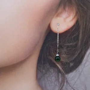 The Nine Filigree Green Phantom Earrings